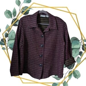 18W - Apprenza | Vintage Colourful Tweed Woven Over Coat